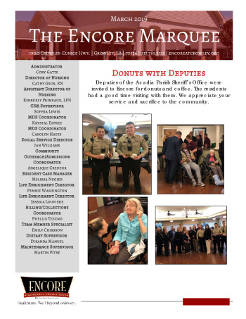 thumbnail of EHR Crowley March 2019 Newsletter